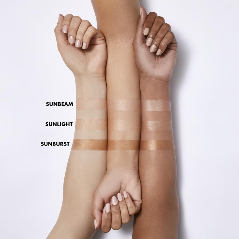e.l.f. Suntouchable Whoa Glow SPF 30, tono durazno suave para brillo natural.
