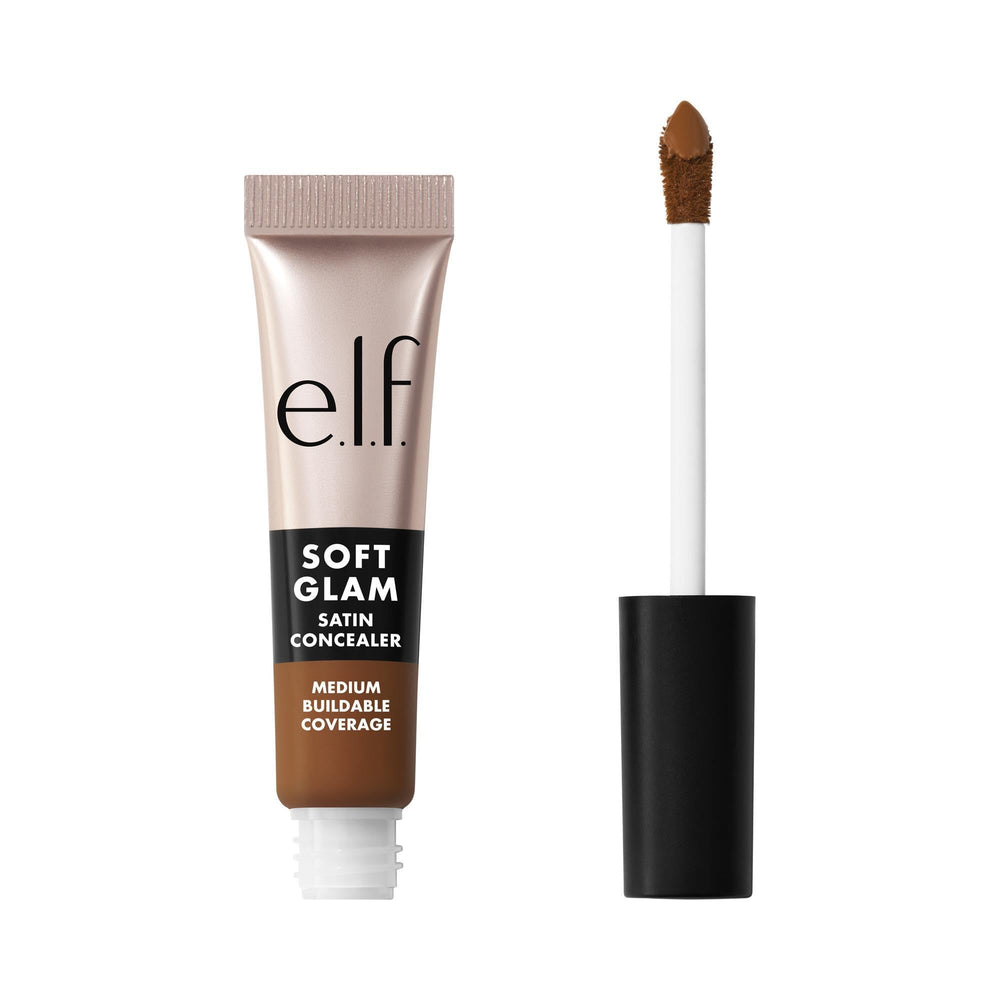 e.l.f. Soft Glam Satin Concealer con aplicador de precisión para cobertura localizada.