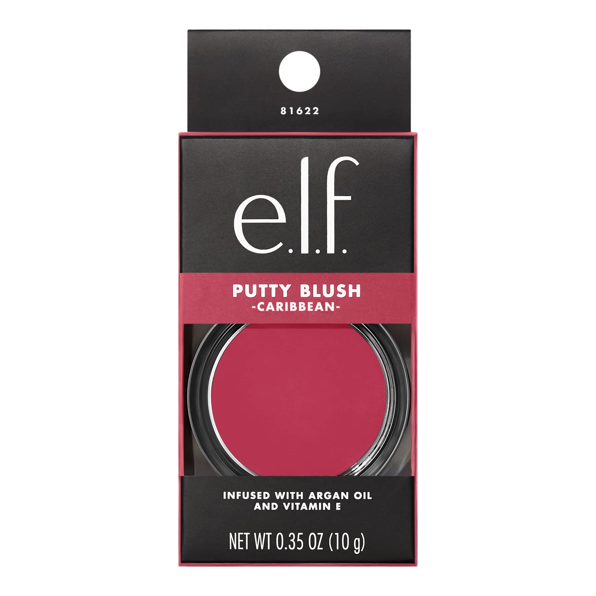 e.l.f Putty Blush contiene argán y vitamina E para hidratación