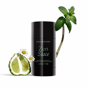 Each & Every desodorante barra bergamot-te-verde: aroma suave y duradero para uso diario.