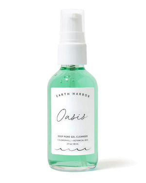 Earth Harbor Oasis Gel Cleanser limpia poros profundos suavemente para una piel clara