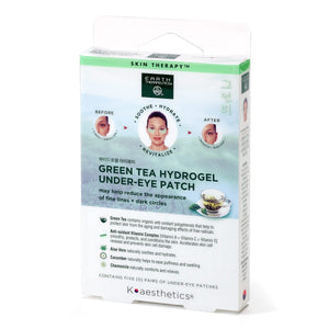 Parche hidrogel para ojos Earth Therapeutics con textura suave y efecto refrescante.