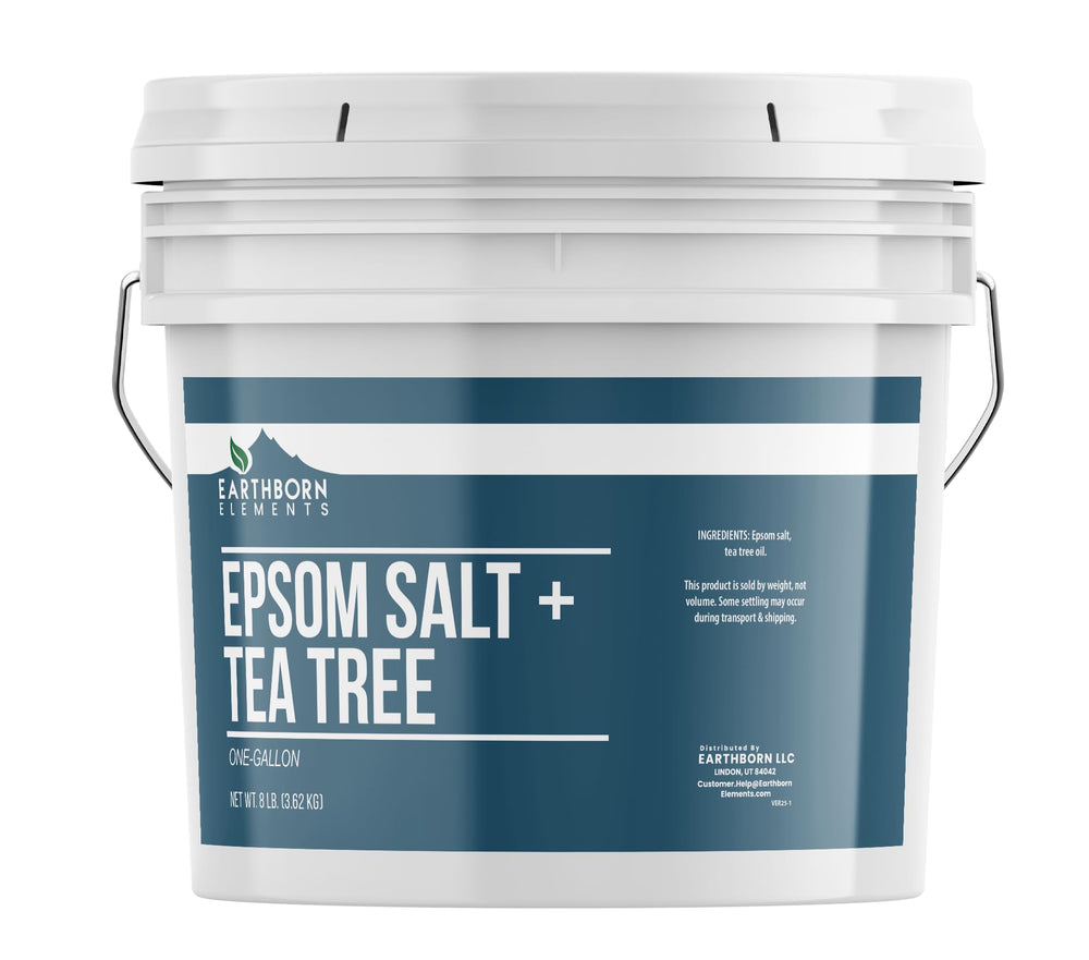 Earthborn Elements sal de Epsom arbol de te, empaque práctico para regalo