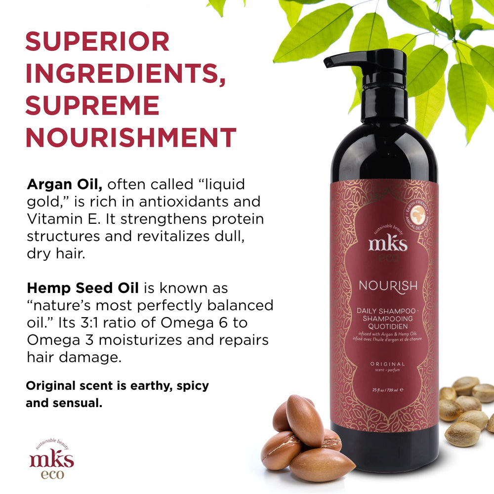Earthly Body MKS Eco Nourish Champú textura cremosa que limpia con delicadeza