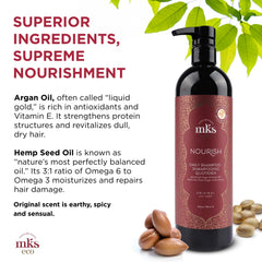 Earthly Body MKS Eco Nourish Champú textura cremosa que limpia con delicadeza