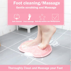 Alfombra exfoliante Easkite para espalda en la ducha, limpieza eficiente.