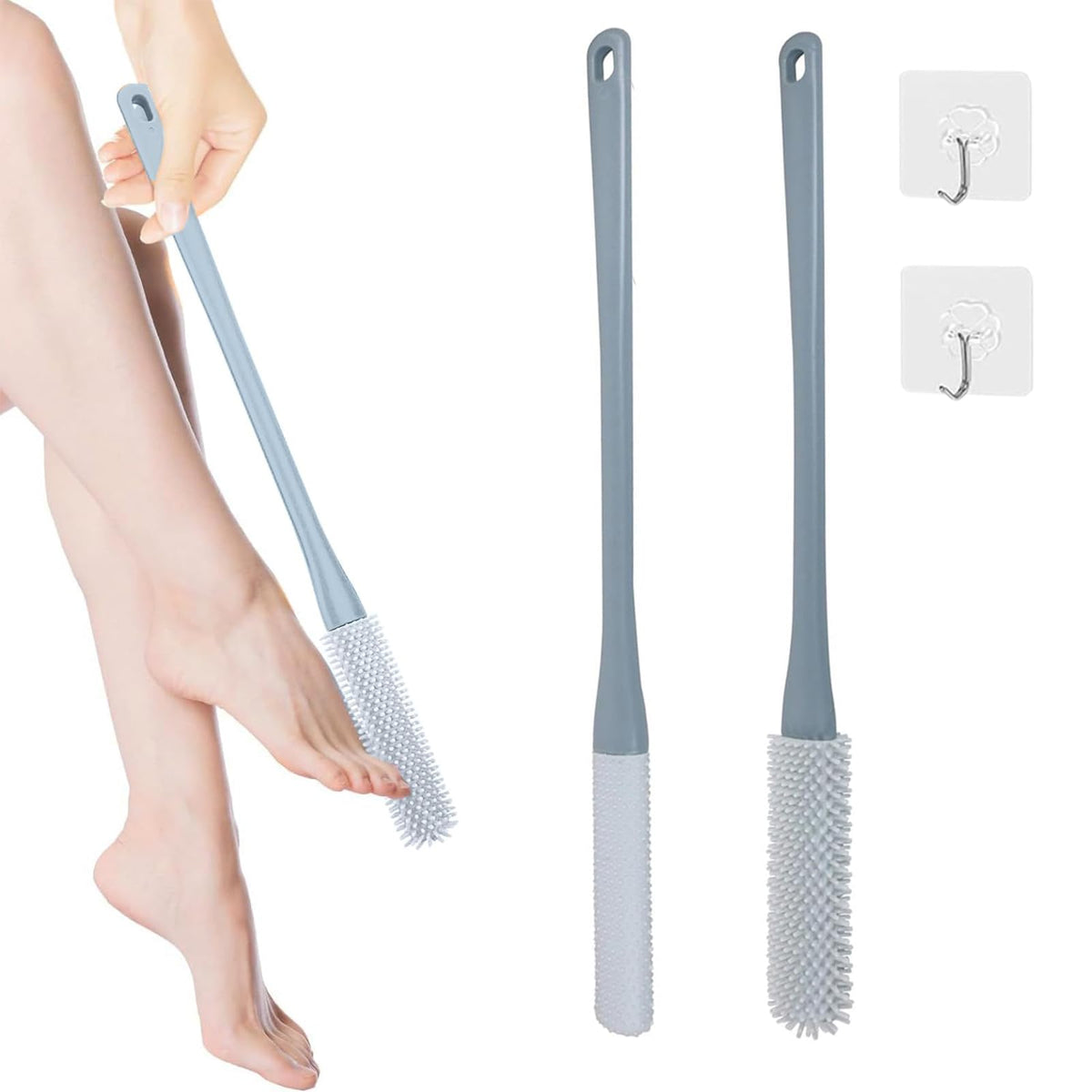 Cepillo limpiador de dedos Easkite para exfoliar y suavizar la piel de los pies.
