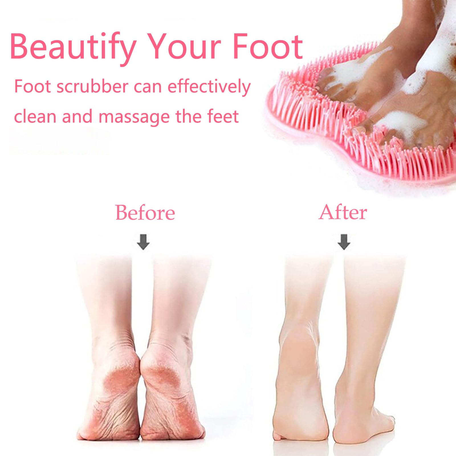 Cerdas densas de Easkite para limpieza profunda de los pies.