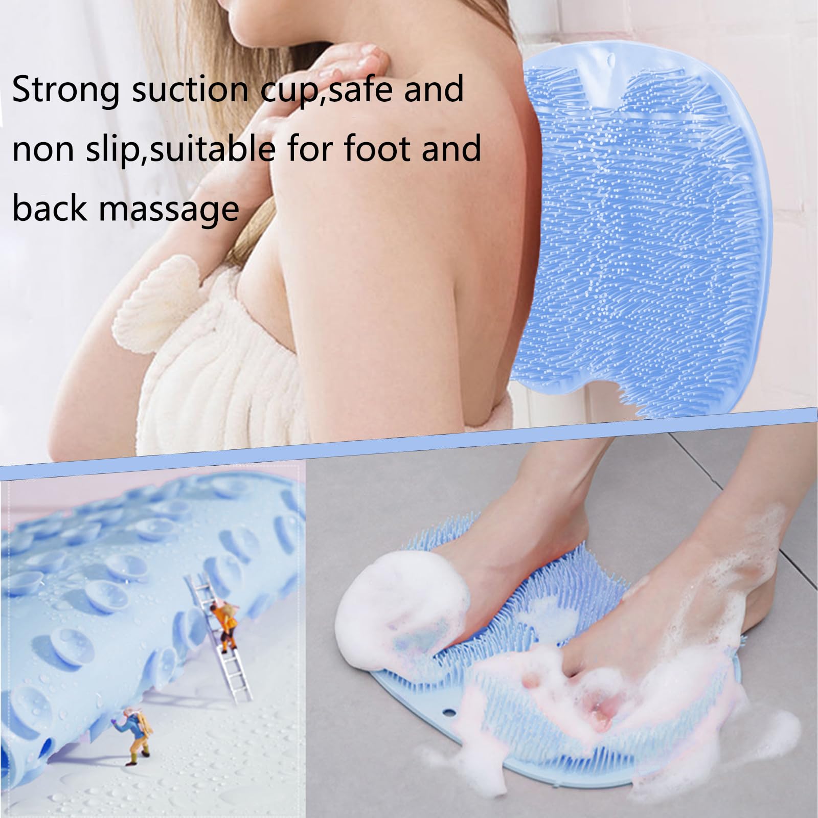 Masaje en silicona Easkite para ducha, limpieza detallada de piel.