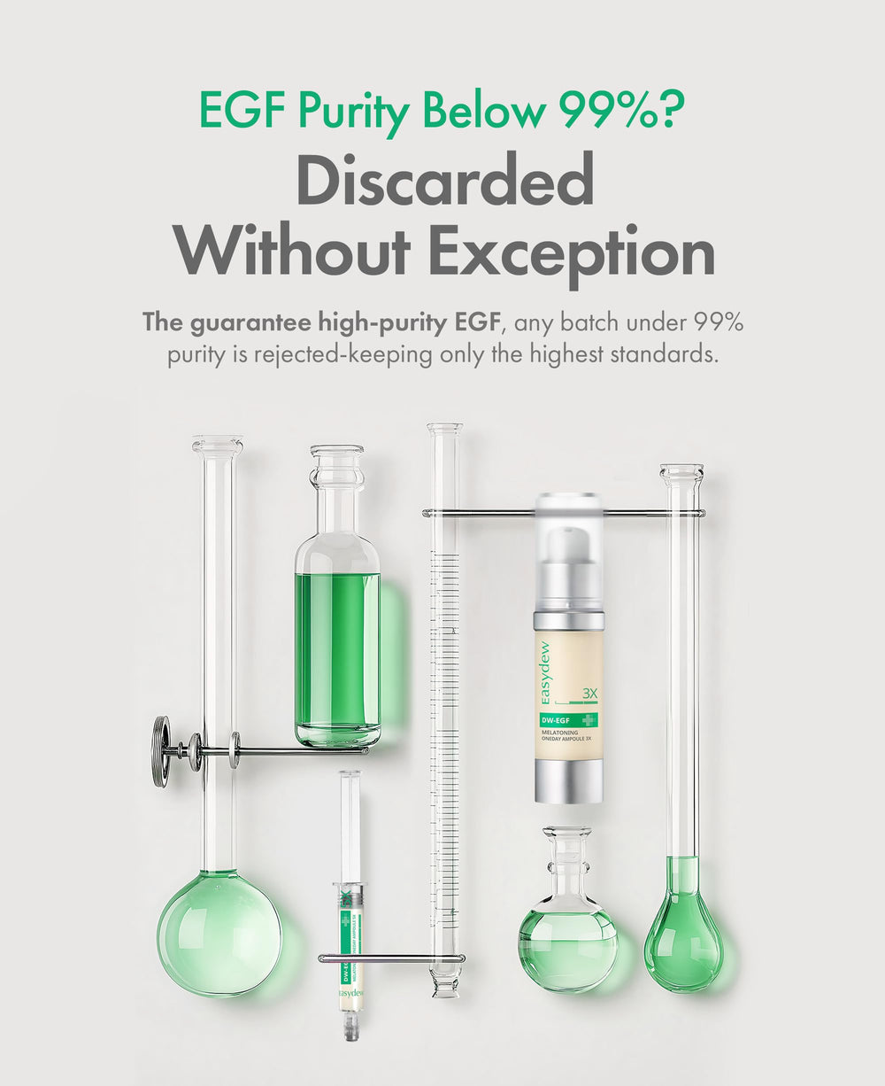 Aplicación diurna de Easydew DW-EGF Melatoning Serum para hidratación ligera.