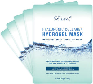 Mascarilla hidrogel de Ebanel con colágeno para hidratación profunda