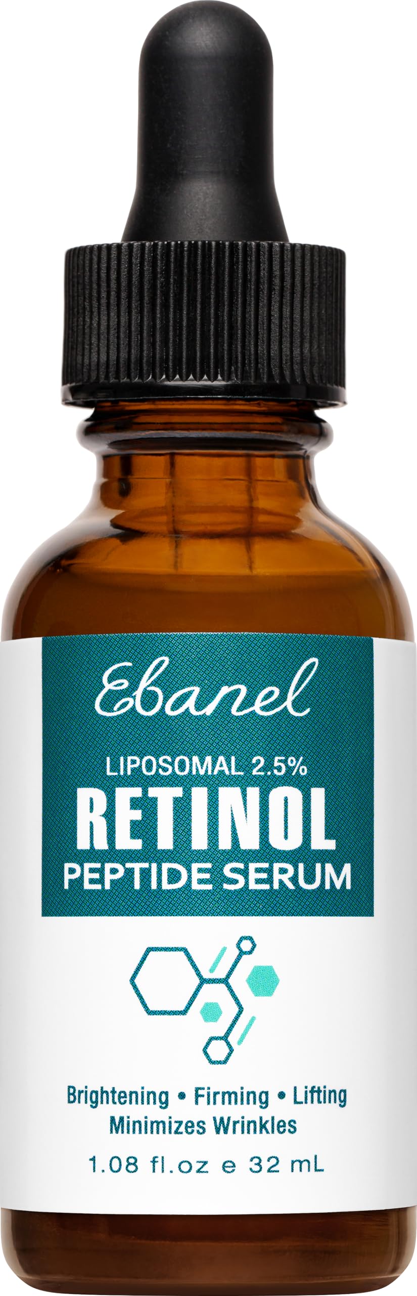 Frasco de Ebanel Retinol Serum para uso diario y piel suave
