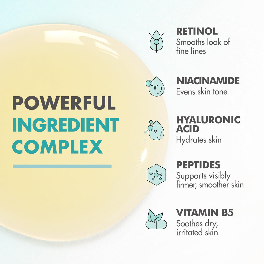 Textura ligera de Ebanel Retinol Serum suavizando imperfecciones