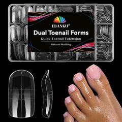 EBANKU formas duales para dedos de pie con cobertura total, ideales para uñas extensiones.