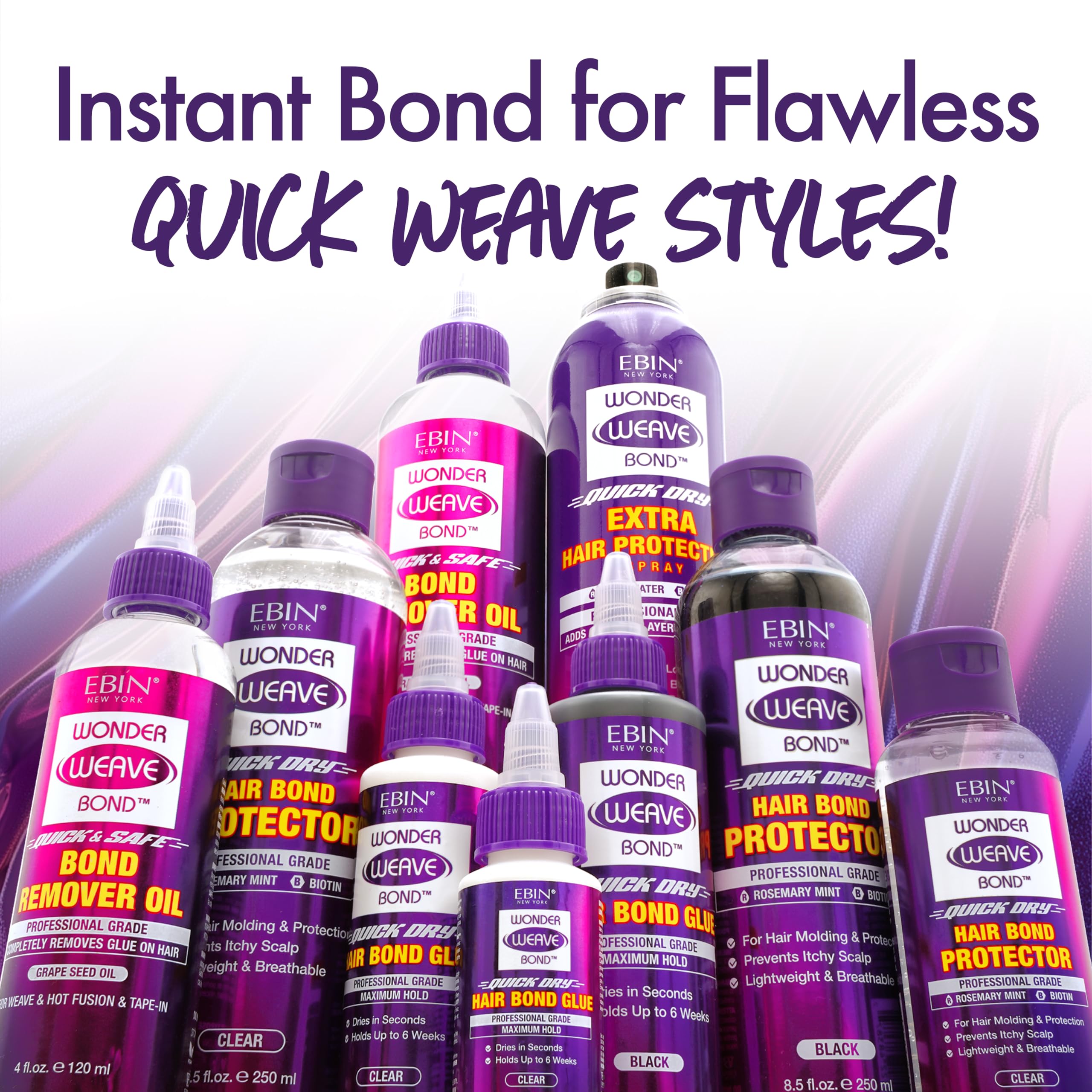 EBIN NEW YORK Wonder Weave Bond Protector – fórmula vegana y libre de crueldad para cuidado responsable