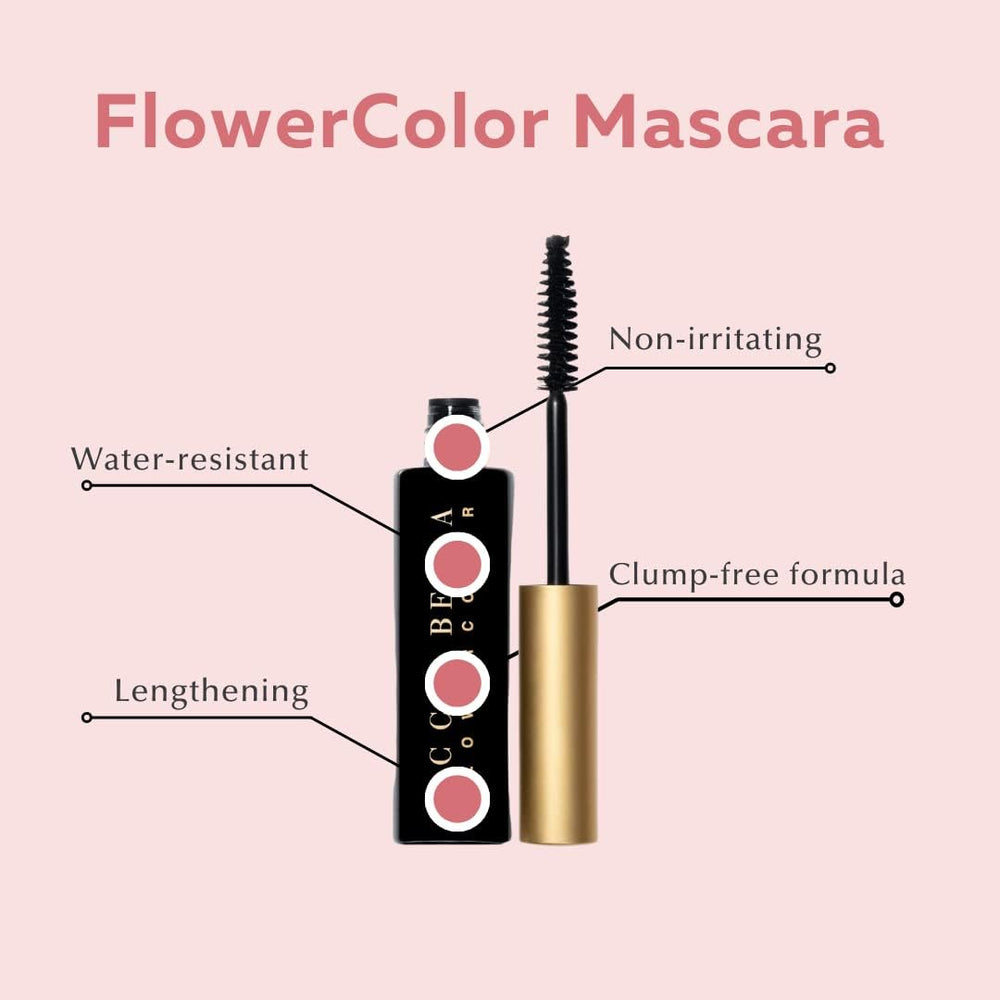 Aplicador largo de Ecco Bella FlowerColor para definición precisa de pestañas
