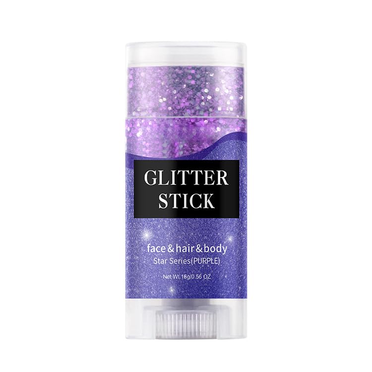 ECDMKF Glitter Stick para cara y cuerpo, empaque práctico para looks