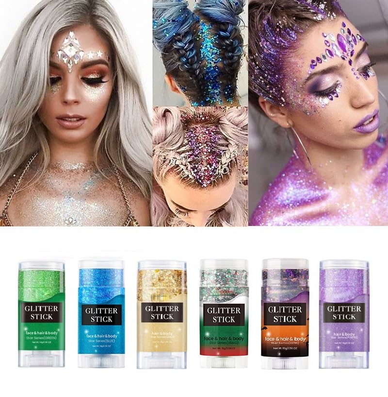 ECDMKF Glitter Gel cejas, definición suave para look definido