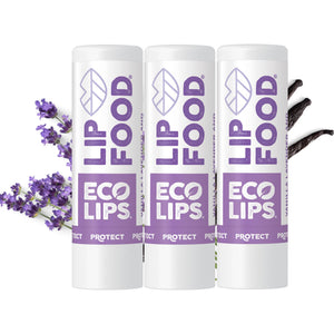 Bálsamo Eco Lips Lip Food en barra, para labios hidratados y protegidos.