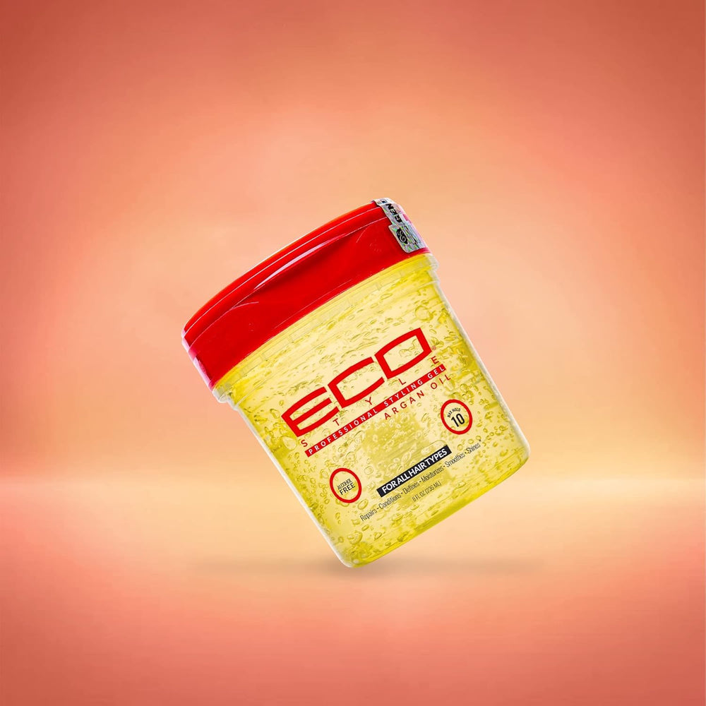 Eco Style Gel de Argán: control del frizz para looks pulidos.