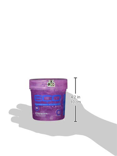 Gel Eco Style para pelo ondulado, sin copos visibles.