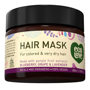 ecoLove mascarilla cabello-dano, suaviza y desenreda cabellos secos