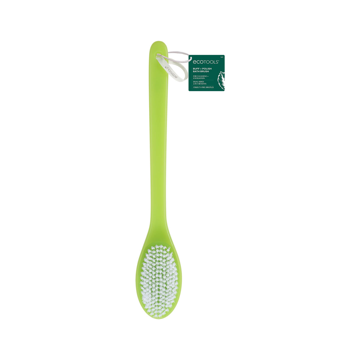 EcoTools Buff + Polish cepillo baño con mango largo para alcanzar la espalda.