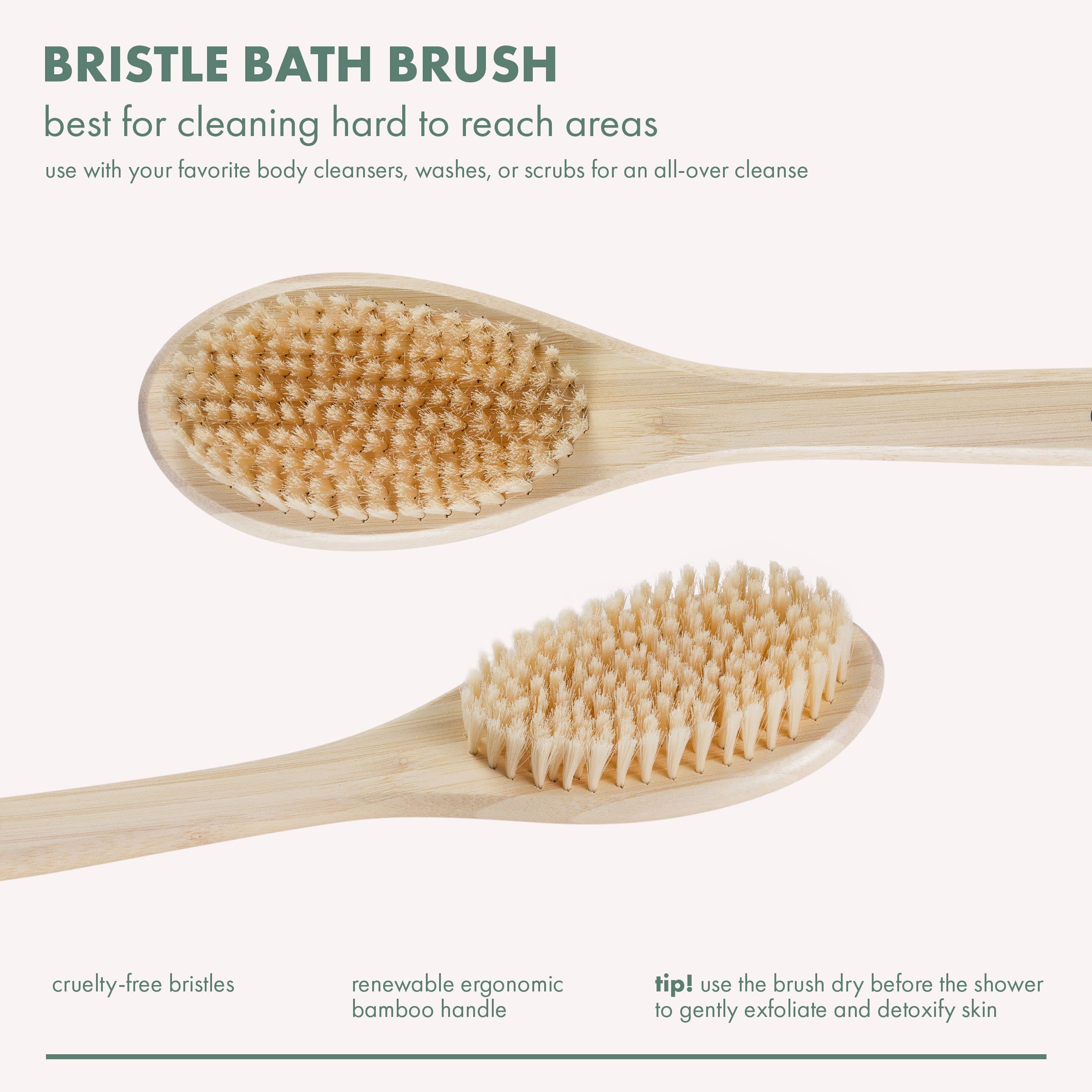 EcoTools cepillo baño mango largo ergonómico para control cómodo