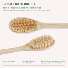 EcoTools cepillo baño mango largo ergonómico para control cómodo