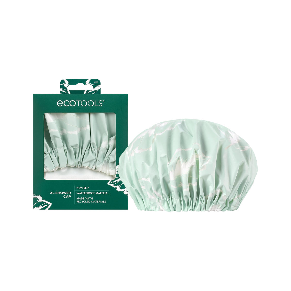 EcoTools Gorra de ducha XL impermeable con ajuste cómodo para todo tipo de cabello.
