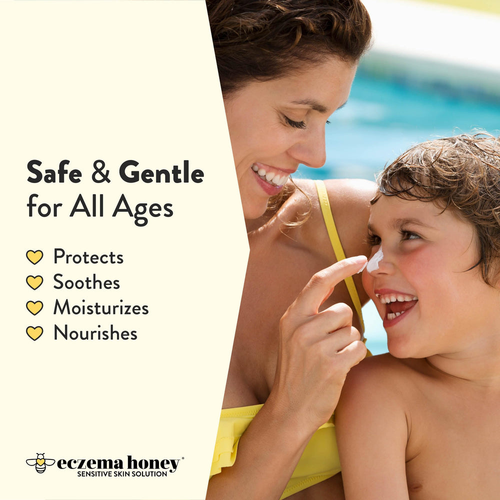 Protección suave para rostro y cuerpo con miel y avena de ECZEMA HONEY.