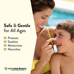Protección suave para rostro y cuerpo con miel y avena de ECZEMA HONEY.