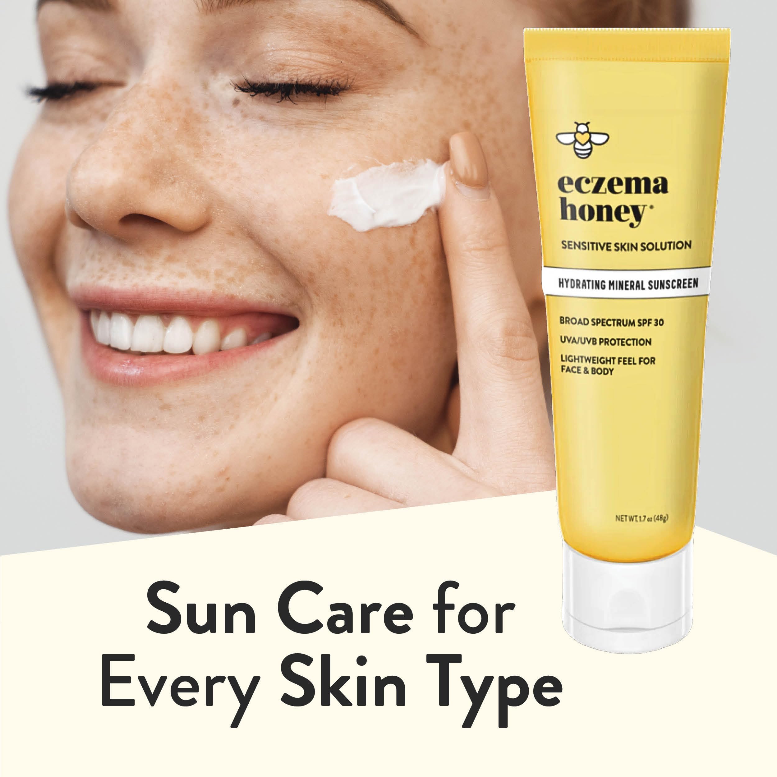 ECZEMA HONEY protege piel sensible, rostro y cuerpo con fórmula suave y calmante.