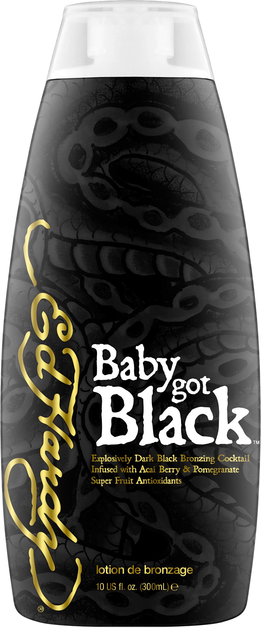 Ed Hardy Baby Got Black aplicación fácil para piel firme y tono bronceado duradero