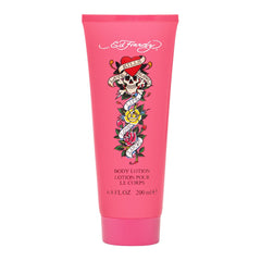 Loción corporal ED HARDY para mujeres, botella, ofrece hidratación suave