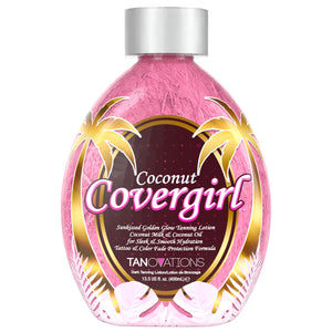 ED HARDY Tanovations Coconut Covergirl bronceador en botella para brillo dorado natural