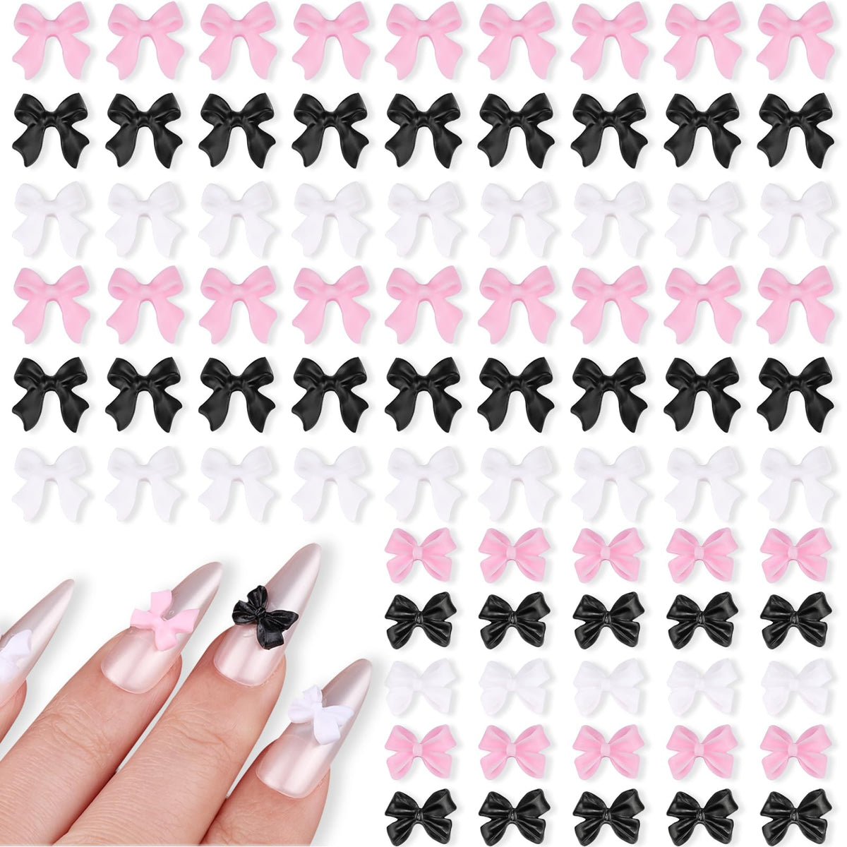 Lazo negro EditTime para uñas, duradero y fácil de aplicar.