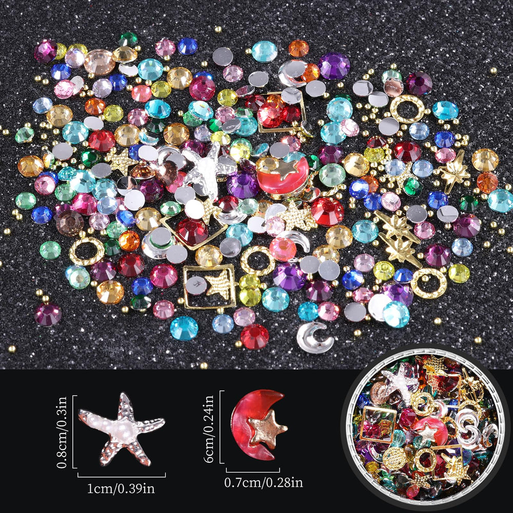 editTime cristales facetados para uñas, destello deslumbrante
