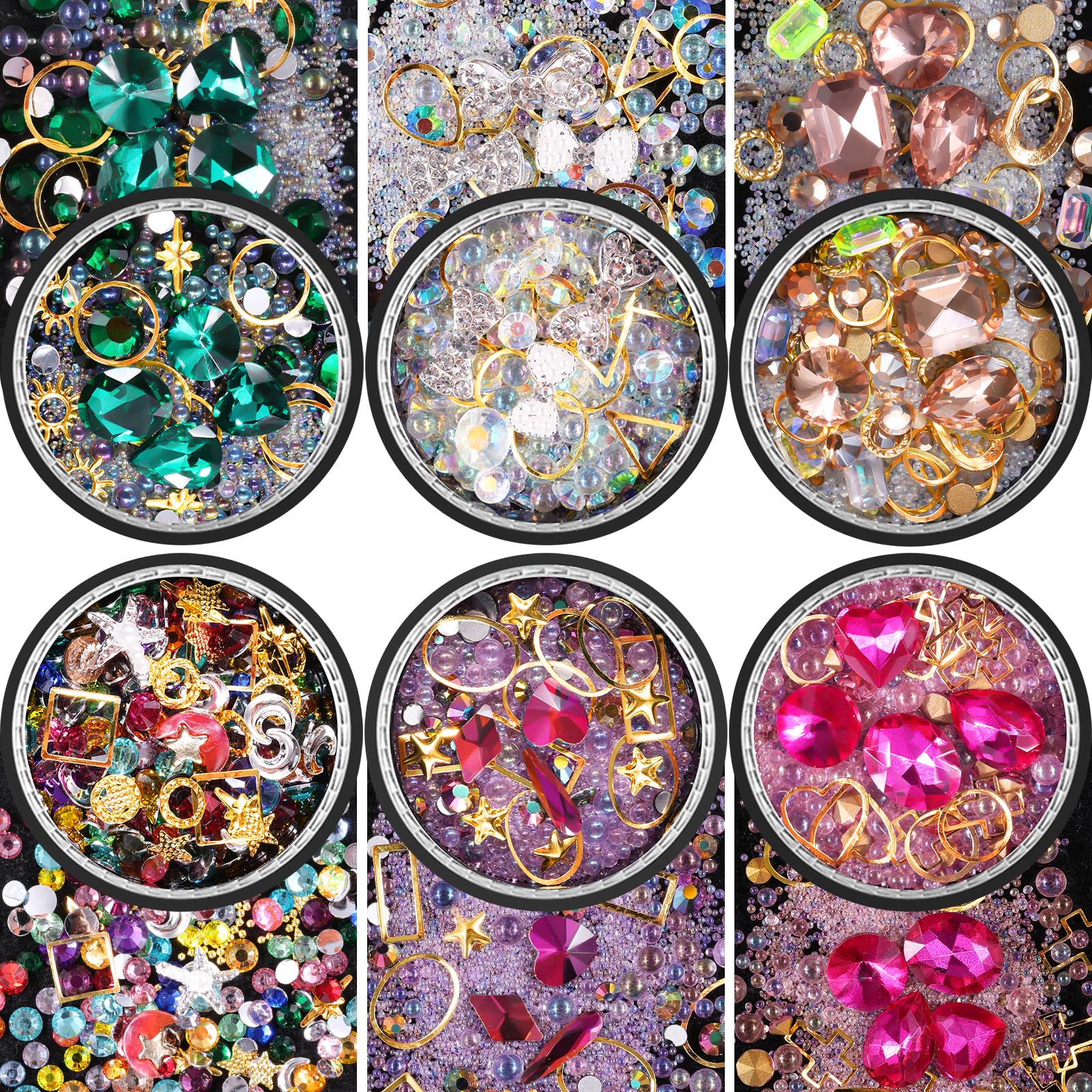 editTime cristales facetados para uñas con brillo intenso