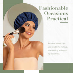 Gorro Edoneery con banda elástica, ajuste seguro para cabello largo.