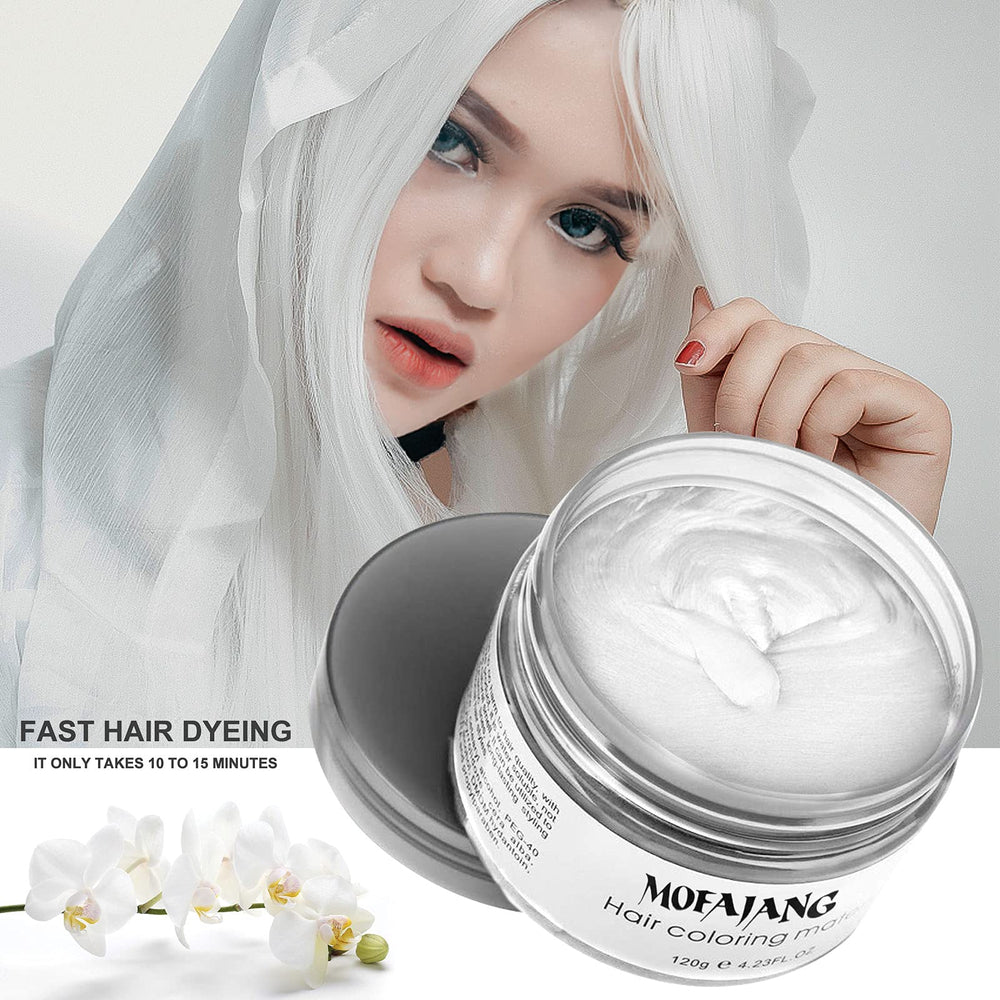 Solución temporal para looks de Halloween con EFLY Hair Wax Blanco.