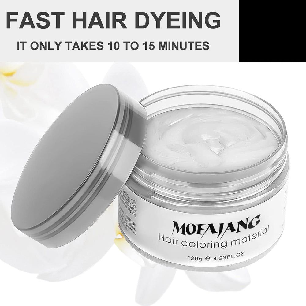 Textura cremosa de EFLY Hair Wax Blanco para modelar el cabello.