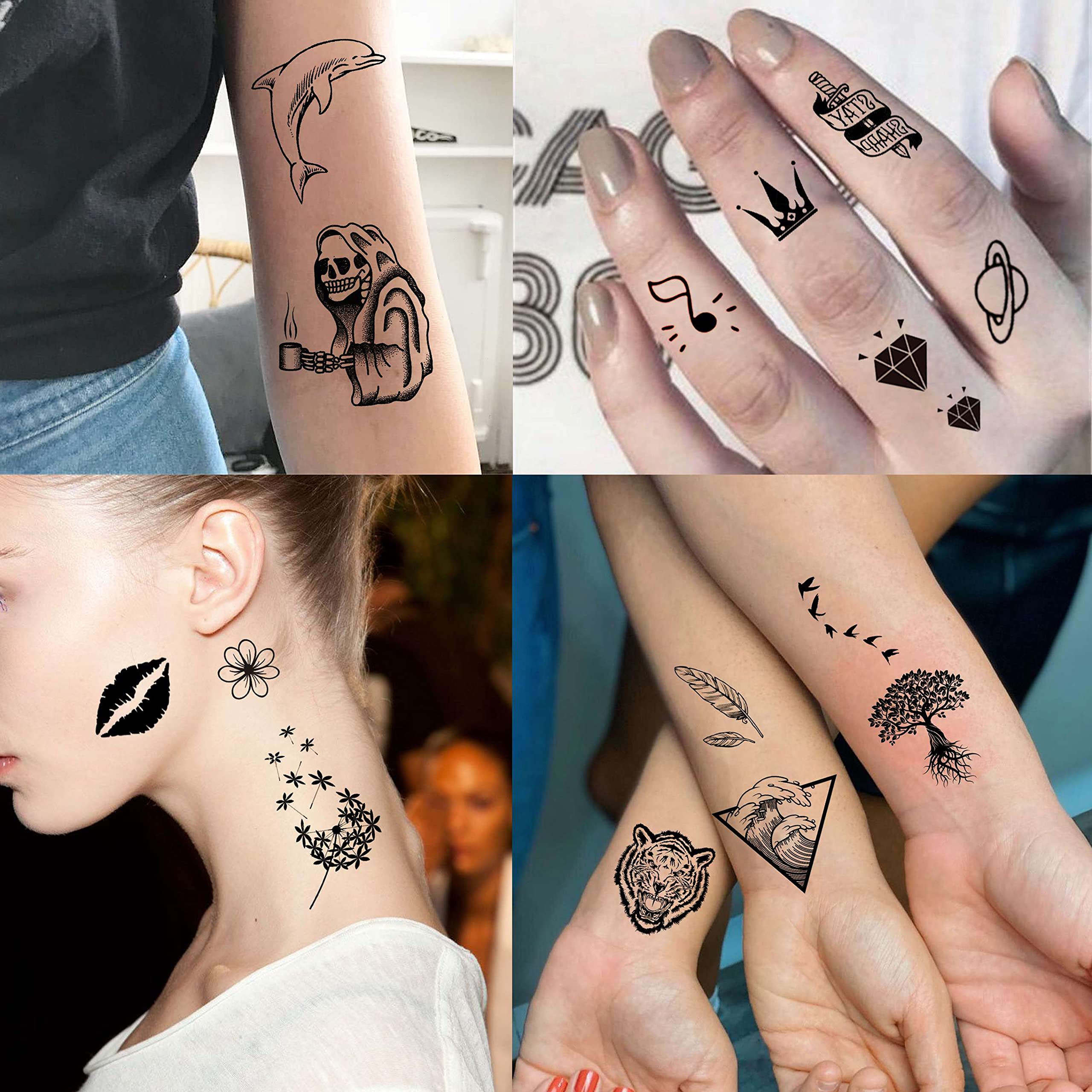EGMBGM tatuaje temporal ancla, estilo náutico para veranos y playa