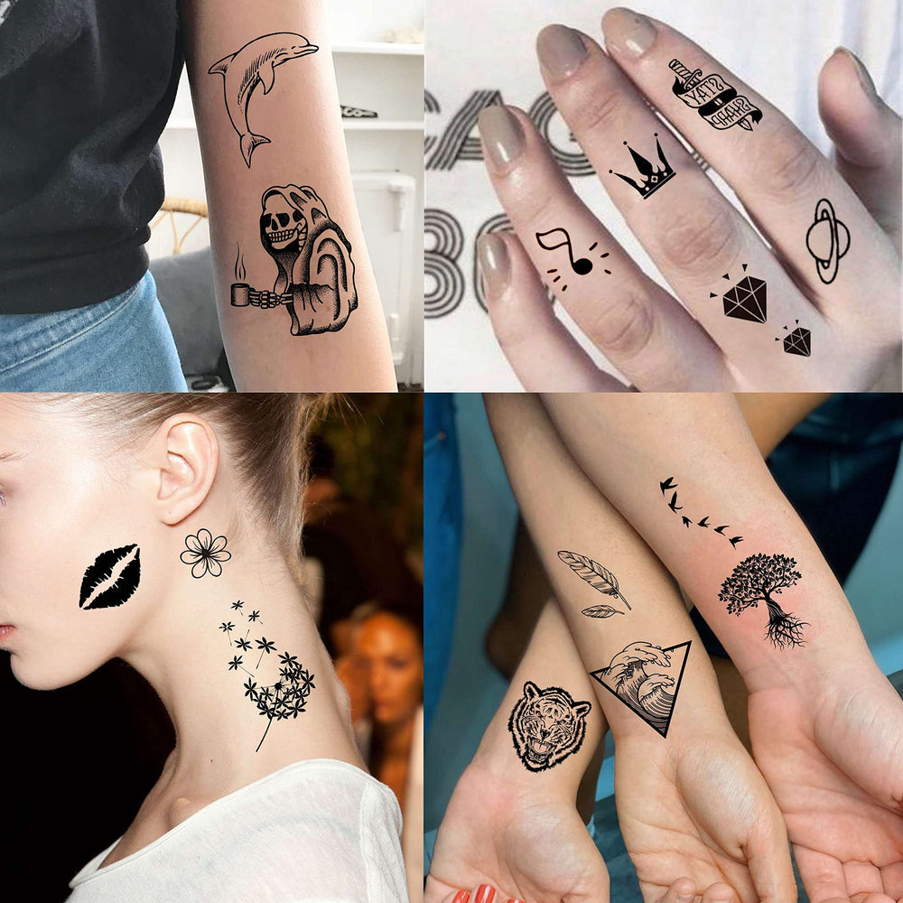 EGMBGM tatuaje temporal ancla, estilo náutico para veranos y playa