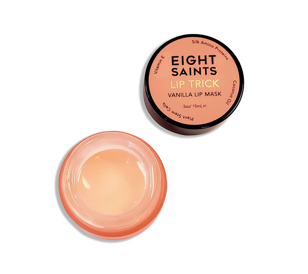 Eight Saints Lip Trick tarro Vanilla para hidratación suave de labios.