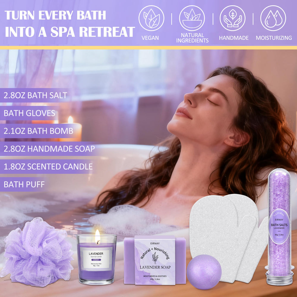 Exfoliante corporal EIRNAY lavanda para suavizar la piel