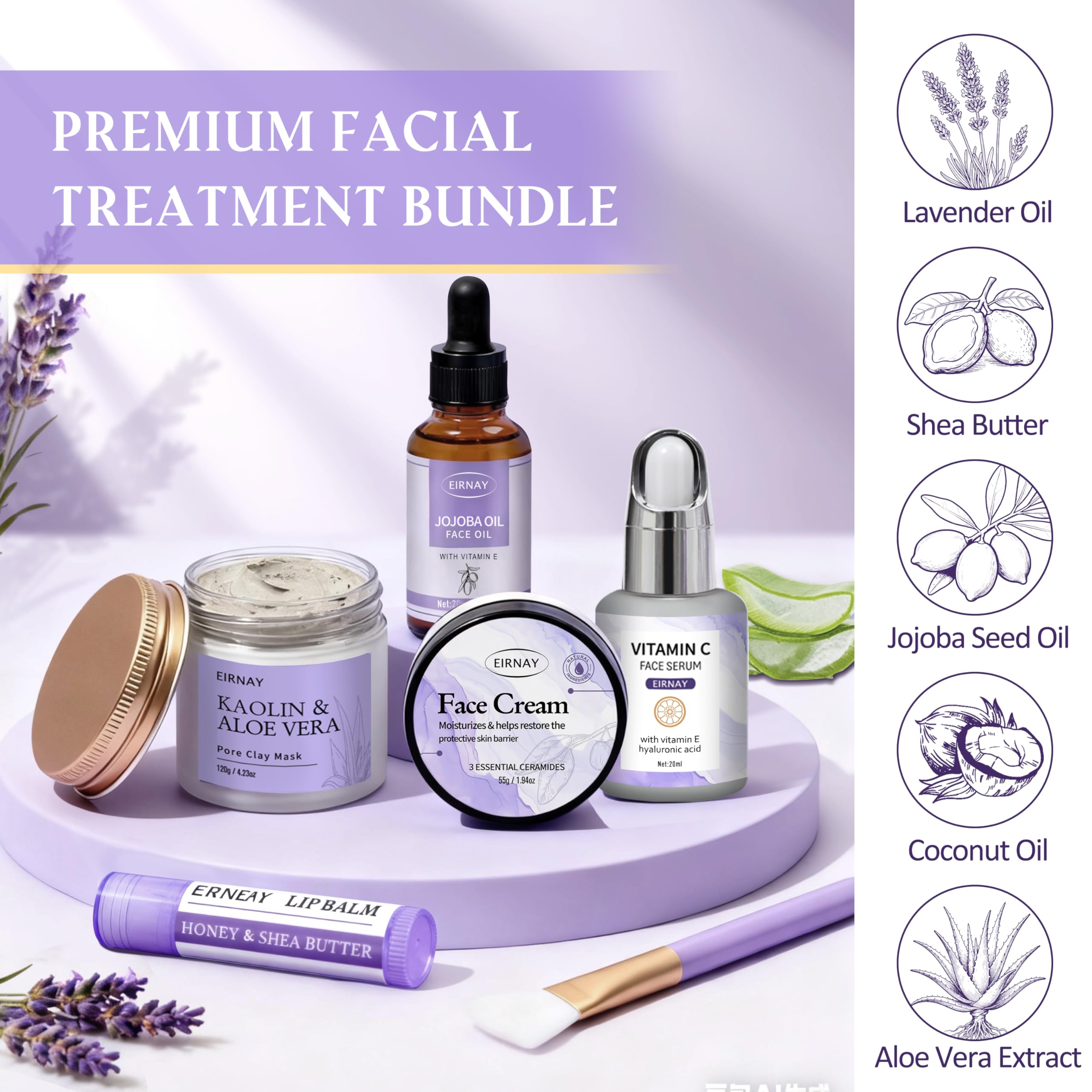 Vela aromaterapia EIRNAY lavanda para crear ambiente relajante