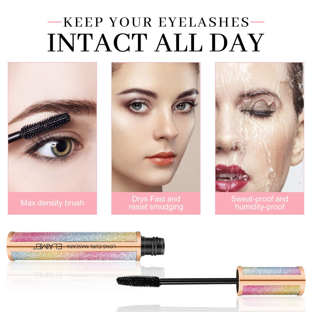 ELAIMEI Mascara crema definicion pestañas: realza forma y separación sin apelmazar