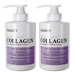 Elastalift crema de colágeno, botella sin fragancia para hidratación suave.