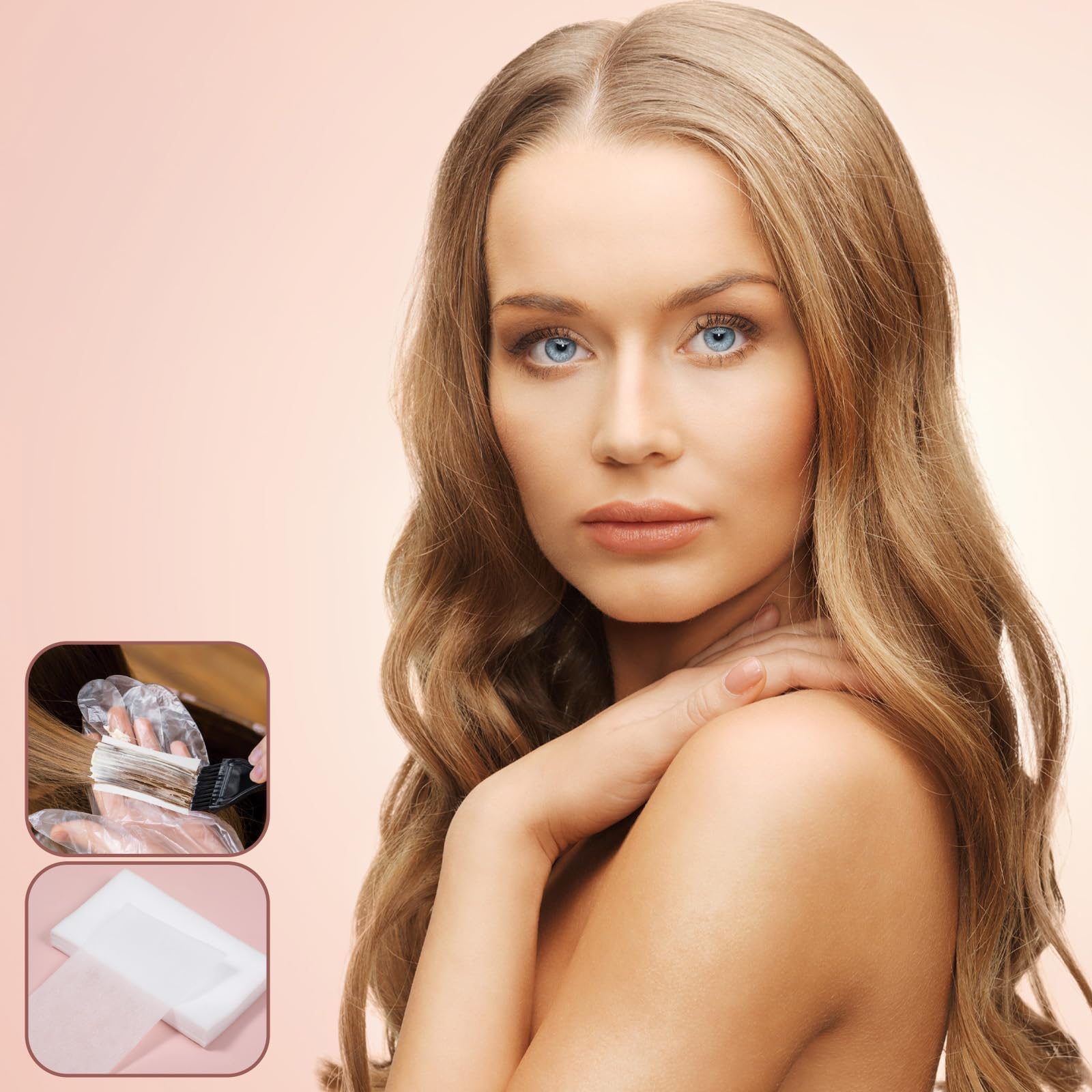 Eldraqth solución para hogar y salón, papeles universales para diferentes tipos de cabello.